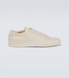 Common Projects Achilles Low Saffiano Leather Sneakers In Beige