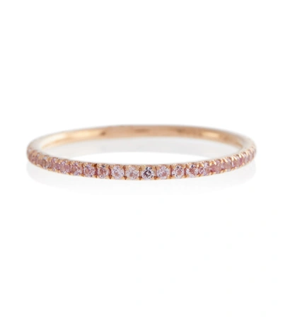 Ileana Makri 18k Rose Gold & Pink Sapphire Thread Band Ring