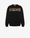 MOSCHINO PAINTED LOGO COTTON SWEATSHIRT