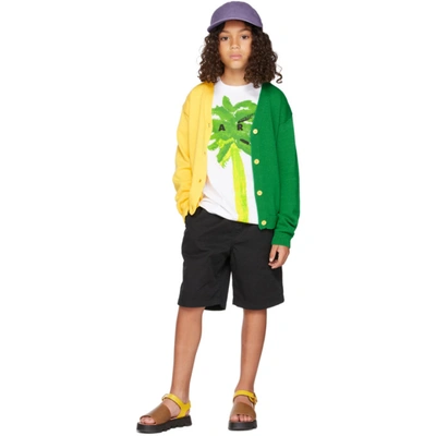 Marni Kids Yellow & Green Split Cardigan
