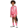 MARTINE ROSE SSENSE EXCLUSIVE KIDS PINK & WHITE FOOTBALL JERSEY SHORTS