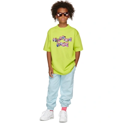 Martine Rose Ssense Exclusive Kids Green Brittle T-shirt In Apple Green