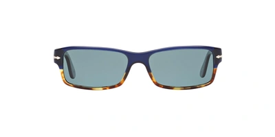 Persol Po2747s 955/4n Rectangle Sunglasses In Blue