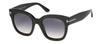 Tom Ford Beatrix 52mm Polarized Lens Oversize Square Sunglasses In Smoke