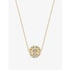 LA MAISON COUTURE FLORA BHATTACHARY MOR 14CT YELLOW-GOLD AND 0.15CT DIAMOND PENDANT NECKLACE,R03792713