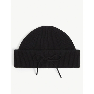 CRAIG GREEN MENS BLACK HINGE RIBBED WOOL HAT R03791156