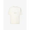 Mki Miyuki Zoku Staple Brand-print Organic-cotton T-shirt In Cream