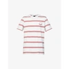 PS BY PAUL SMITH MENS OFF WHITE CREWNECK ORGANIC-COTTON T-SHIRT S,R03758606