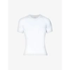 Spanx Ultra-sculpt Seamless Crewneck Stretch-jersey T-shirt In White