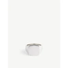Tom Wood Mens Silver Cushion Polished Sterling-silver Signet Ring 64mm