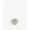 TOM WOOD OVAL SATIN STERLING-SILVER SIGNET RING,R03786515