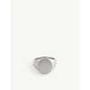 Tom Wood Oval Silver Top Ring In Silver