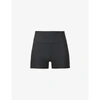 Alo Yoga Airlift High-rise Stretch-jersey Shorts In Black