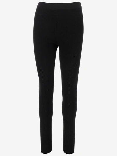 Jacquemus Black La Montagne 'le Legging Arancia' Leggings