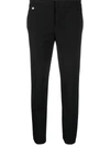 Ralph Lauren Kythia Slim-fit Trousers In 黑色