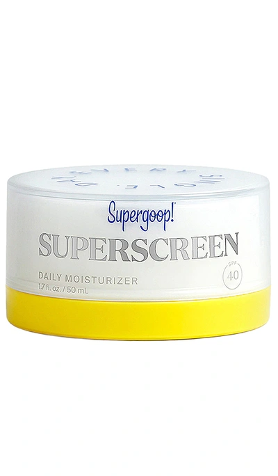 Supergoop ! Superscreen Rich Hydrating Cream Spf 40 Moisturizer Face Sunscreen 1.7 oz / 50 ml In Transparent