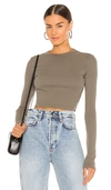 Cotton Citizen The Verona Cropped Cotton  T-shirt In Army