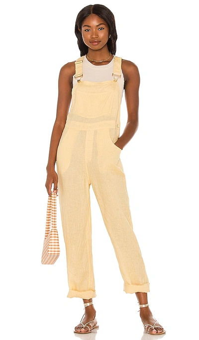 Weworewhat Basic Dungarees In Cream