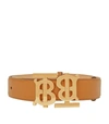 BURBERRY LEATHER TB MONOGRAM BELT,15950400