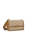 Tory Burch T Monogram Shoulder Bag In Hazelnut