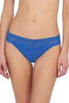 Natori Intimates Bliss Perfection One-size Thong In Imperial Blue