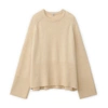 Totême Boxy Alpaca Knit Sweater In Porridge