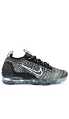Nike Air Vapormax 2021 Flyknit Sneaker In Black  Black  White  & Metallic Silver