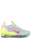 Nike Air Vapormax 2021 Flyknit Sneaker In Photon Dust  Hyper Pink  Bright Mango  &