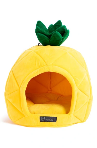 Nandog Pet Gear Pineapple Pet Bed In Yellow