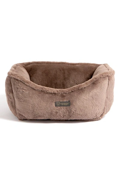 Nandog Pet Gear Cloud Reversible Pet Bed In Brown