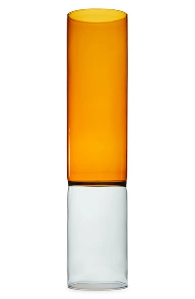 Ichendorf Milano Glass Vase In Amber/ Smoke