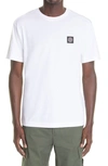 STONE ISLAND LOGO PATCH COTTON T-SHIRT,751524113