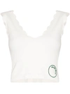 Marysia Venus Technical Jersey Top In Weiss