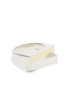 M COHEN TWO-TONE RECTANGLE RING