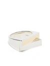 M Cohen Stackio Sterling Silver Ring In Silber