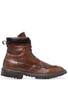 Moma Lace-up Ankle Boots In Braun