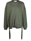 Ambush Green Multicord Crewneck Sweatshirt In Grün