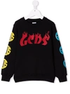 GCDS LOGO CREW-NECK JUMPER