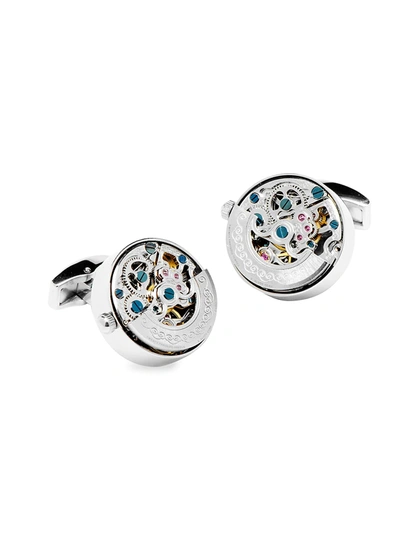 Cufflinks, Inc Men's Ox & Bull Trading Co. Watch Cufflinks In Silver