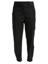 Derek Lam 10 Crosby Elian Mid-rise Stretch Utility Pants In Black