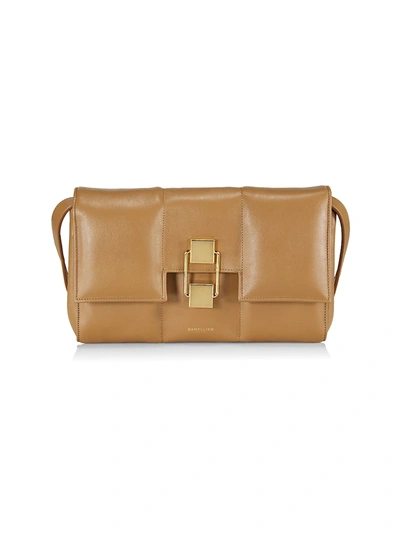 DEMELLIER WOMEN'S MIDI ALEXANDRIA LEATHER SHOULDER BAG 400013862334