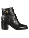 BURBERRY PRYLE LEATHER ANKLE BOOTIES,400014076909