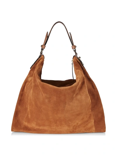 JIMMY CHOO WOMEN'S ANA SUEDE HOBO BAG 400014299907