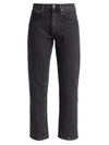 Totême Twisted Seam Cropped Jeans In Grey