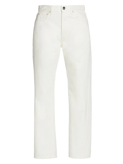 Totême Original Twisted-seam Straight-leg Jeans In Off White