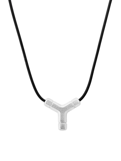 Tane Mexico Bolt Cross Necklace In Sterling Silver