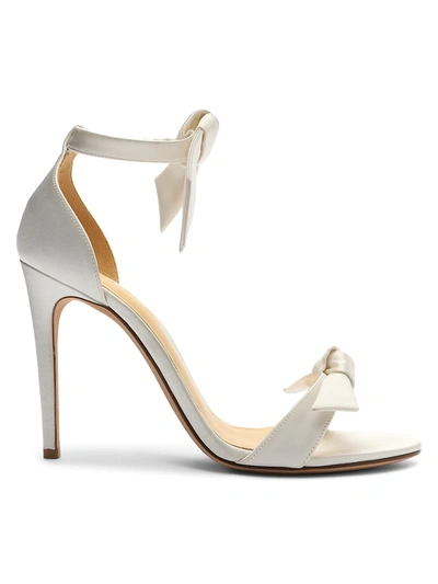 Alexandre Birman Women's Clarita Ankle Tie High Stiletto Heel Sandals In White