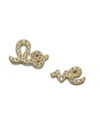 Sydney Evan Women's Diamond & 14k Yellow Gold Split Love Stud Earrings