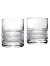 Ralph Lauren Remy 2-piece Double-old-fashioned Glass Set In Clear