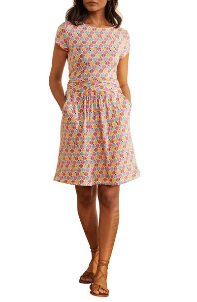 Boden Amelie Print Jersey Dress In Ivory, Palm Tile | ModeSens